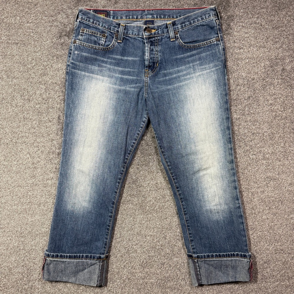 Abercrombie & Fitch 1892 Vintage Bootcut Jeans Indigo Blue Button Fly Size 6
